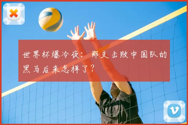 世界杯爆冷夜:那支击败中国队的黑马后来怎样了?